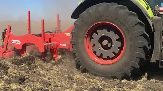 Глубокорыхлитель (Чизель) Maschio Gaspardo Artiglio 300/7 с трактором Claas Axion 950 ч.13