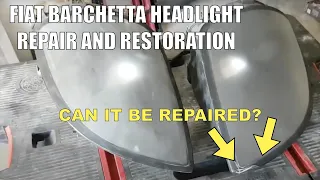 Fiat Barchetta Headlight Removal & Repair | Repair broken plastic headlight Car repair video series