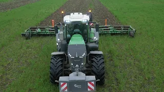 FENDT 942 mit AMAZONE CATROS⁺ 12003-2TS Scheibenegge / 4K