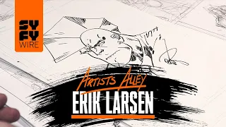 Erik Larsen Sketches Savage Dragon (Artists Alley) | SYFY WIRE