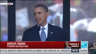 "Sa lutte était votre lutte, son triomphe a été votre triomphe" Barack Obama en hommage à Mandela