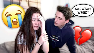 Randomly CRYING Prank On Boyfriend! *Cute Reaction*