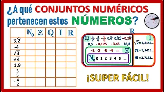 CONJUNTOS NUMÉRICOS Tabla | MUY FÁCIL 🤩