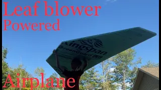 Leaf blower airplane