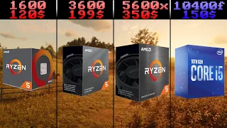 I5 10400f VS Ryzen 5 1600 VS 3600 VS 5600X | Best 2021 Budget CPU?