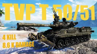 TVP T 50/51 Hot Summer Beach 4 Kills 8,6 K Damage World of Tanks