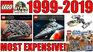 The 20 MOST EXPENSIVE LEGO Star Wars Sets Released From 1999-2019 By Year