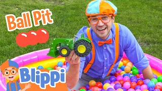 Learn Colors at the Ball Pit! | Blippi Full Episodes | Educational Videos for Kids | Blippi Toys