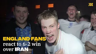England fans react to 6-2 win over Iran at World Cup