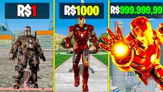 HOMEM DE FERRO DE R$ 1 para R$1.000.000,00 no GTA 5!