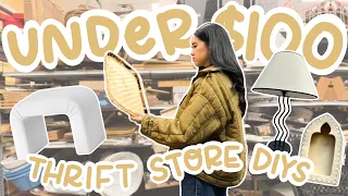 ONLY SPENDING $100 AT THE THRIFT STORE TO FLIP HOME DECOR! *3 different stores!