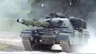 Chieftain Tank Display (HD) Tanks in Action at Bovington Tank Museum, Dorset.