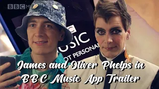 James and Oliver Phelps in Music App Launch Trailer