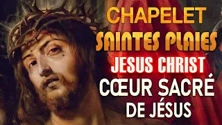 CHAPELET des SAINTES PLAIES du CHRIST 🙌 Prière PUISSANTE sur le CŒUR SACRÉ de JÉSUS