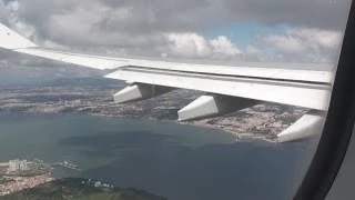 Aterragem no Aeroporto de Lisboa TAP Portugal Airbus A330 Landing at Lisbon Airport