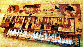 Restoration old destroyed electronic Piano | Restore piano music tools with integrated games Organ