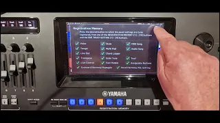Yamaha Genos Registration Memory 1
