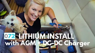 Lithium Battery Install with AGM Starter Battery and Victron DC-to-DC Charger