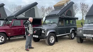 Defender 110 pop top campers, which one are you picking?