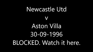 Newcastle Utd v Aston Villa 30-09-1996