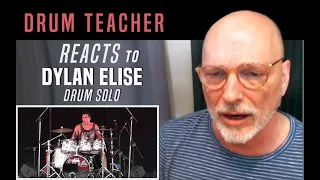 Drum Teacher Reacts to Dylan Elise - Drum Solo