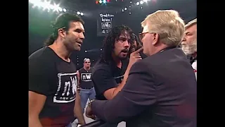 NWO Beat Up Rey Mysterio & Nick Patrick. Syxx Shoots on Vince McMahon to JJ Dillon! 1997 (WCW)