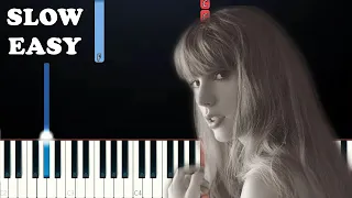 Taylor Swift - loml (EASY Piano Tutorial)
