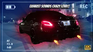 This C43 Performance Exhaust Sounds Crazy!!