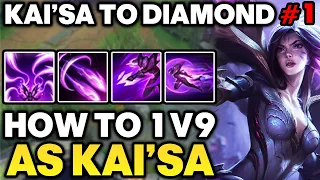 How to play Kai'Sa in Low Elo - Kai'Sa ADC Unranked to Diamond #1 | Kai'Sa Gameplay Guide