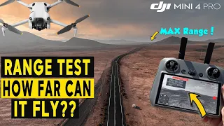 DJI MINI 4 PRO RANGE TEST - HOW FAR WILL IT FLY??