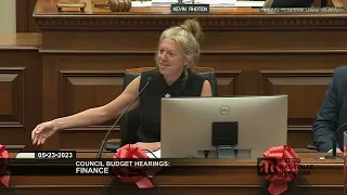 05/23/23 Council Budget Hearings Session Four: Finance