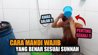 Cara Mandi Wajib (Mandi Junub) yang Benar Sesuai Sunnah | Lengkap !!