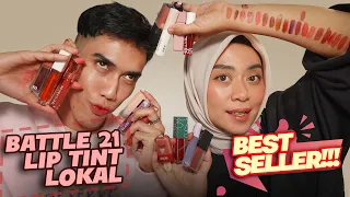 BATTLE 21 LIPTINT LOKAL BEST SELLER! Hanasui, emina, you dan banyak lainnyaa!