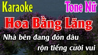 Hoa Bằng Lăng Karaoke Tone Nữ Karaoke Lâm Organ - Beat Mới