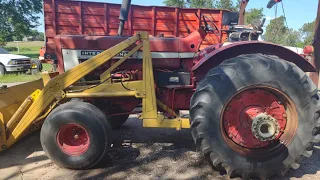 new tractors in the holding yard