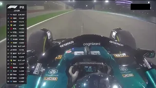 Lance Stroll feeling some discomfort while going down the pit straight