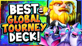 15-0 ALL REWARDS! BEST GLOBAL TOURNEY DECK! - CLASH ROYALE