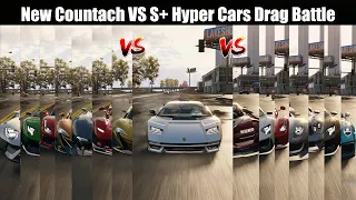 Need For Speed Unbound || Lamborghini Countach 22 VS S+ Hyper Cars Drag Battle ||