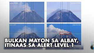 Bulkan Mayon sa Albay, itinaas sa Alert level 1