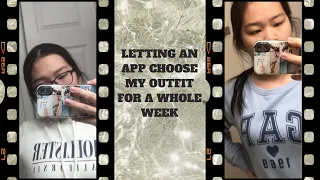 LETTING AN APP CHOOSE MY OUTFIT FOR A WEEK