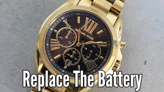 How To Change Battery MICHAEL KORS MK-5739 Watch