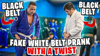 We PRANKED A BJJ Black Belt Posing As A White Belt...