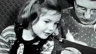 Vintage 8mm Footage 1940's Young Girls Reading With Grandma and Playing in the Snow