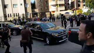 Paul McCartney chegando ao estádio Couto Pereira Curitiba 2019