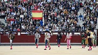 SAN ISIDRO 2024 -7ma de feria | Paseíllo de M. Ángel Perera, Emilio de Justo y Ginés Marín -17/05/24