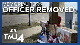 Why a memorial for off-duty officer killed in crash was removed