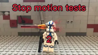 LEGO Star Wars stop motion test compilation 2