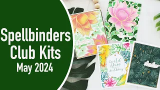 Spellbinders Club Kits | May 2024 | Glimmer Hot Foil, BetterPress, Stencil & 3D Embossing Folder