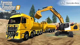 Farming Simulator 19 - MERCEDES ACTROS 2651 Dump Truck In A Stone Quarry