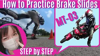 [Full English CC] How to Brake Slides - Motorcycle by Rank A, Motogymkhana Rider JAPAN